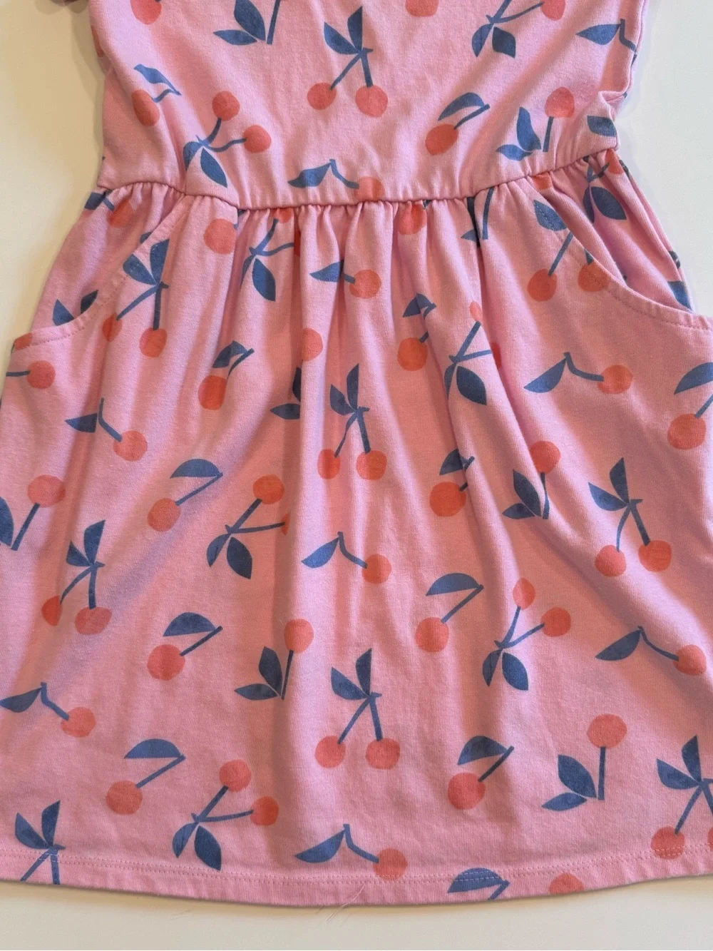 Cat & Jack Short Sleeve Cherry Print Dress